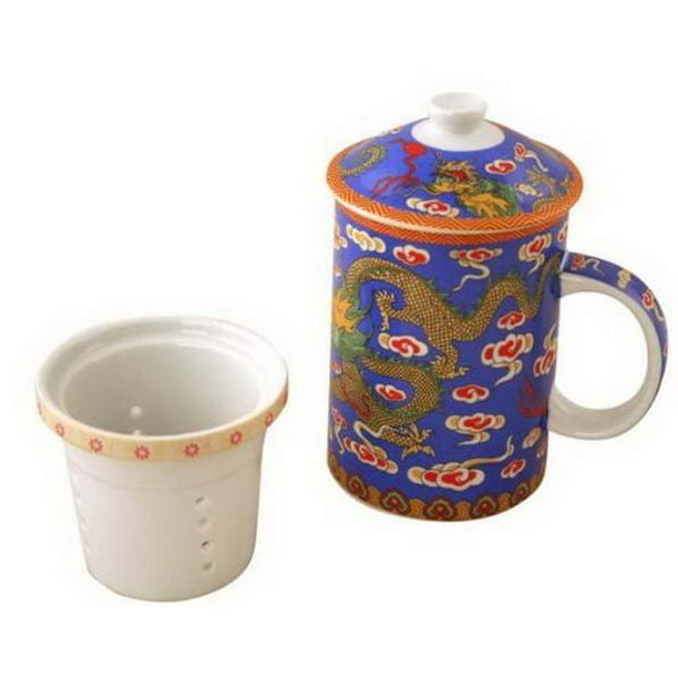 Exquisite Porcelain Tea Coffee Cup W Filter LG